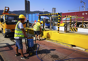 【廣深惠州安全島】的反光漆效果圖